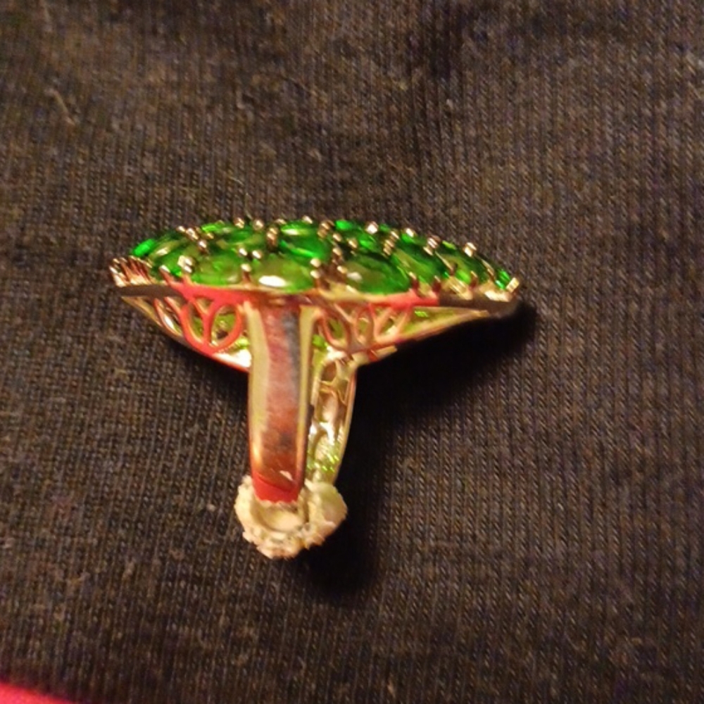 Chrome diopside ring. - Picture 4 of 10
